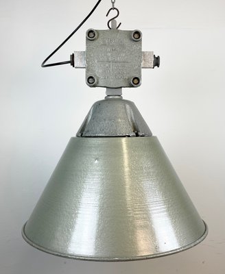 Industrial Explosion Proof Lamp with Aluminium Shade from Polam, 1970s-CGF-1268429