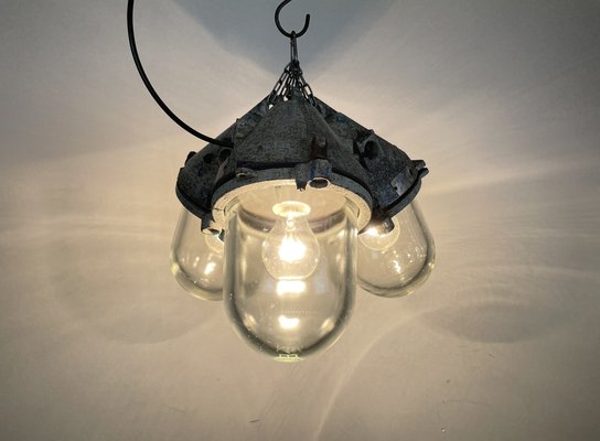 Industrial Explosion Proof Pendant Light from Elektrosvit, 1970s-CGF-1373680