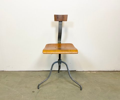 Industrial Factory Swivel Chair, 1960s-CGF-912931