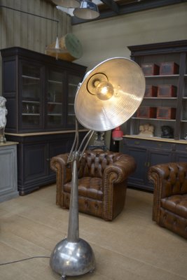 Industrial Floor Lamp in Metal, 1950s-NEN-2041963