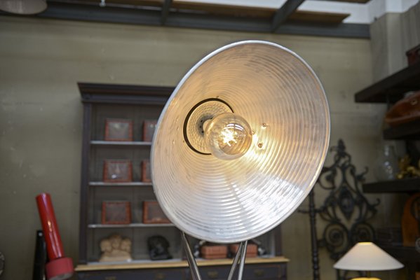 Industrial Floor Lamp in Metal, 1950s-NEN-2041963