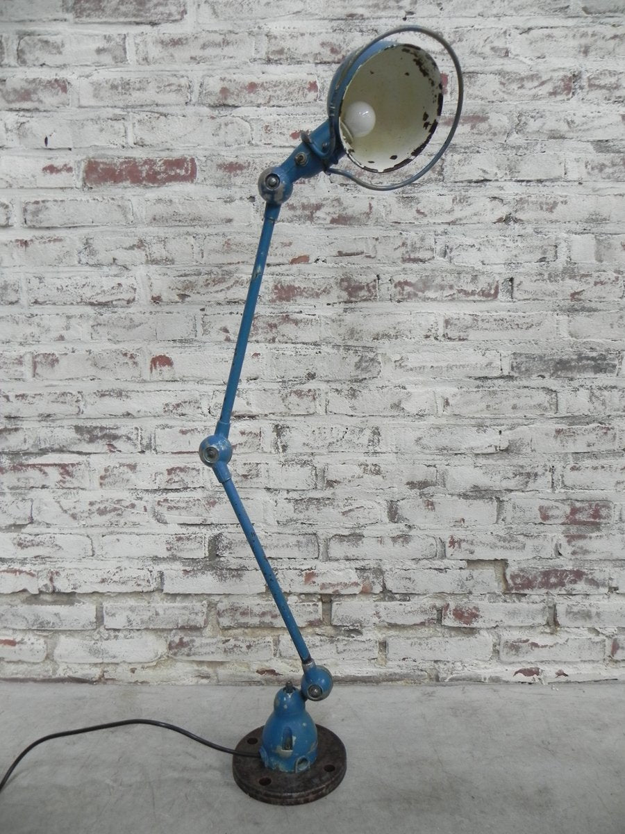 Industrial French Aluminum and Steel 2-Armed Floor Lamp from Jieldé, 1960s