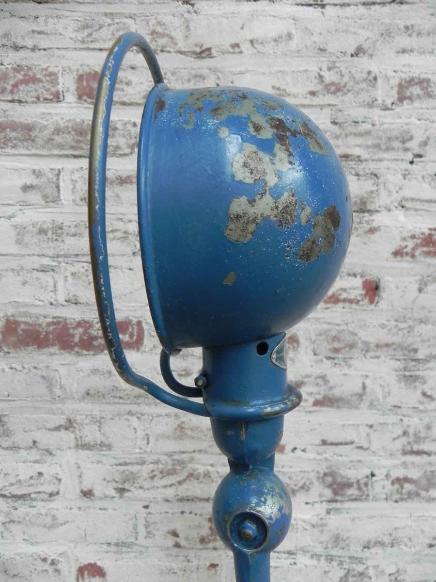 Industrial French Aluminum and Steel 2-Armed Floor Lamp from Jieldé, 1960s