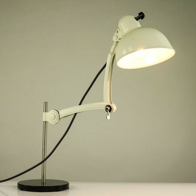 Industrial German Steel 6716 Table Lamp by Christian Dell for Kaiser Idell, 1950s-FUP-1410844