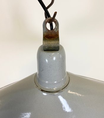 Industrial Gray Enamel Light, 1930s-CGF-995733