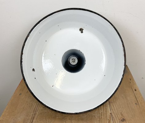 Industrial Green Enamel Factory Lamp, 1960s-CGF-1373101