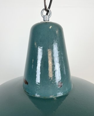 Industrial Green Enamel Factory Lamp, 1960s-CGF-1373101