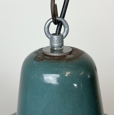 Industrial Green Enamel Factory Lamp, 1960s-CGF-1373101