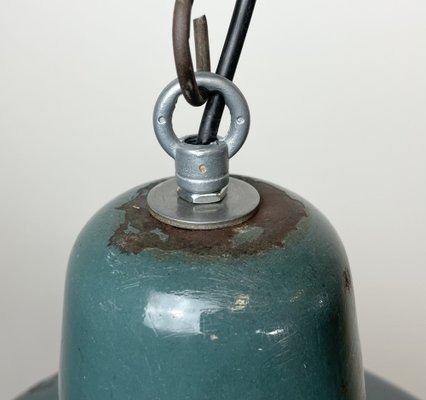 Industrial Green Enamel Factory Lamp, 1960s-CGF-1373101