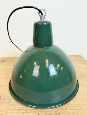 Industrial Green Enamel Factory Pendant Lamp, 1960s-CGF-1785078