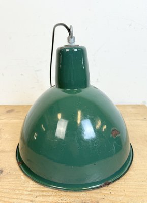 Industrial Green Enamel Factory Pendant Lamp, 1960s-CGF-1785078