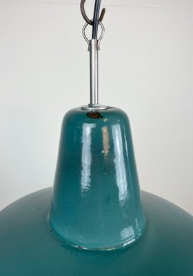 Industrial Green Enamel Factory Pendant Lamp, 1960s-CGF-1363965