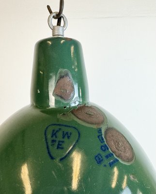 Industrial Green Enamel Factory Pendant Lamp, 1960s-CGF-1785078