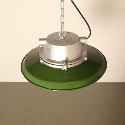 Industrial Green Enamel Hanging Light from Cccp-JC-873113