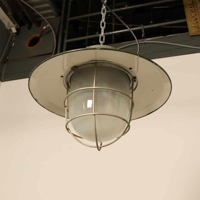 Industrial Green Enamel Hanging Light from Cccp-JC-873113