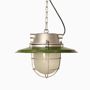 Industrial Green Enamel Hanging Light from Cccp-JC-873113