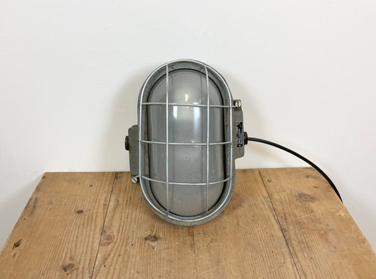 Industrial Grey Cast Iron Wall Lamp from Elektrosvit, 1970s-CGF-1268362