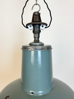 Industrial Grey Enamel Pendant Lamp from Siemens, 1930s-CGF-1767429