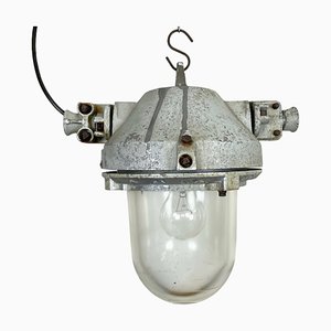 Industrial Grey Explosion Proof Lamp in Cast Aluminium from Elektrosvit, 1970s-CGF-1299846