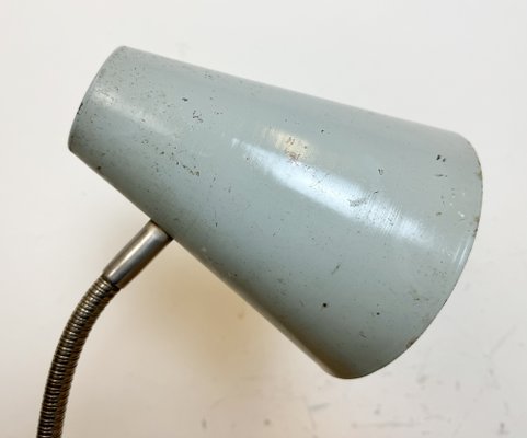 Industrial Grey Gooseneck Table Lamp from Zaos, 1960s-CGF-1785071