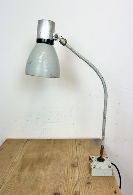 Industrial Grey Table Lamp from Elektrosvit, 1970s-CGF-1718300