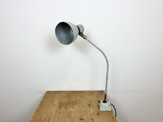 Industrial Grey Table Lamp from Elektrosvit, 1970s-CGF-1718300