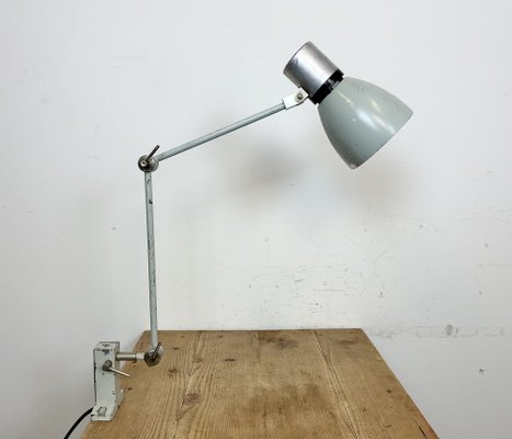 Industrial Grey Table Lamp from Elektrosvit, 1970s-CGF-1703523