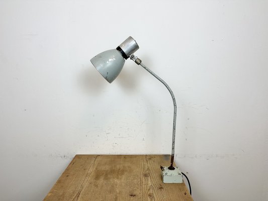 Industrial Grey Table Lamp from Elektrosvit, 1970s-CGF-1718300