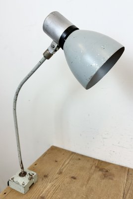 Industrial Grey Table Lamp from Elektrosvit, 1970s-CGF-1718300