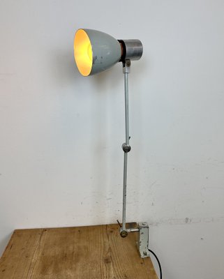 Industrial Grey Table Lamp from Elektrosvit, 1970s-CGF-1703523