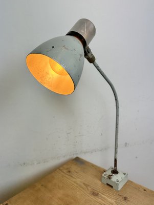 Industrial Grey Table Lamp from Elektrosvit, 1970s-CGF-1718300