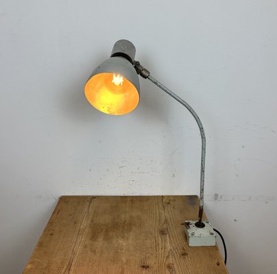 Industrial Grey Table Lamp from Elektrosvit, 1970s-CGF-1718300