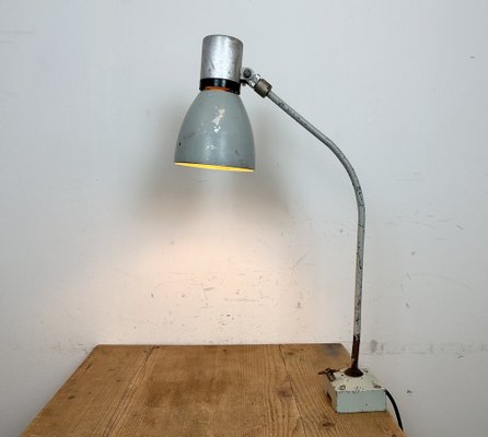 Industrial Grey Table Lamp from Elektrosvit, 1970s-CGF-1718300