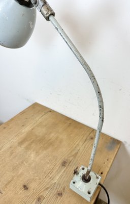 Industrial Grey Table Lamp from Elektrosvit, 1970s-CGF-1718300