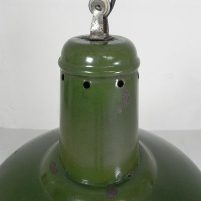 Industrial Hanging Lamp with Enamelled Steel Shade, 1950s-TL-1793767