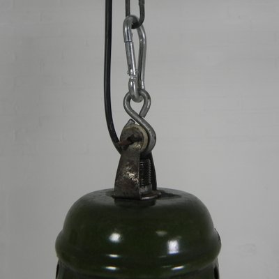 Industrial Hanging Lamp with Enamelled Steel Shade, 1950s-TL-1793767