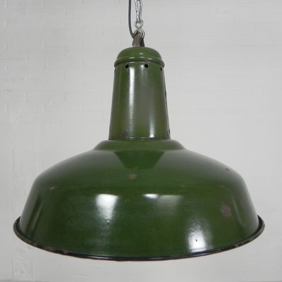 Industrial Hanging Lamp with Enamelled Steel Shade, 1950s-TL-1793767