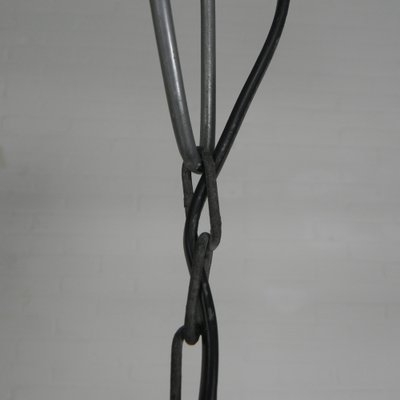 Industrial Hanging Lamp with Enamelled Steel Shade, 1950s-TL-1793767