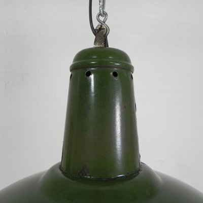 Industrial Hanging Lamp with Enamelled Steel Shade, 1950s-TL-1793767