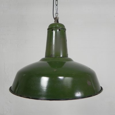 Industrial Hanging Lamp with Enamelled Steel Shade, 1950s-TL-1793767