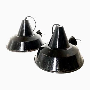 Industrial Hanging Lights, 1950s, Set of 2-TOI-1784060