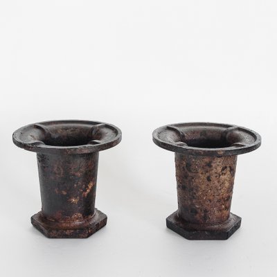 Industrial Iron Coladed Molds, France, 1940s, Set of 2-ZFJ-1364552