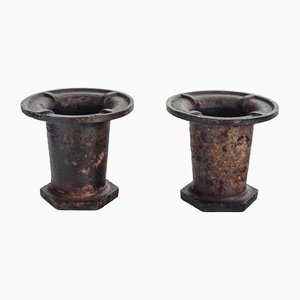 Industrial Iron Coladed Molds, France, 1940s, Set of 2-ZFJ-1364552