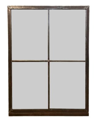 Industrial Iron Window Mirror, 1950s-CGF-1145682