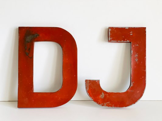 Industrial Letter DJ Sign, 1952, Set of 2-ALG-1423082