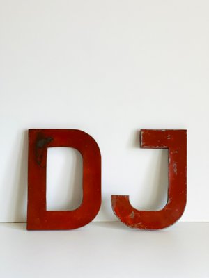 Industrial Letter DJ Sign, 1952, Set of 2-ALG-1423082