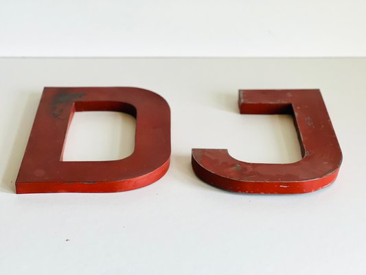 Industrial Letter DJ Sign, 1952, Set of 2-ALG-1423082