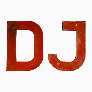 Industrial Letter DJ Sign, 1952, Set of 2-ALG-1423082