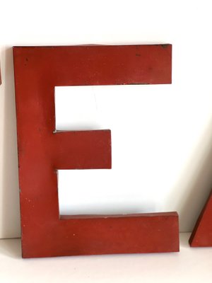 Industrial Letter Sign EAT, 1950, Set of 3-ALG-1423077