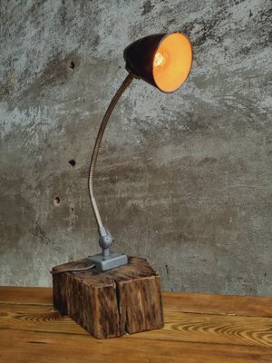 Industrial Metal and Bakelite Table Lamp-IFQ-1386189